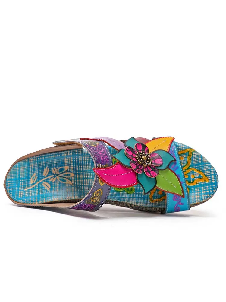 Bonnie Genuine Leather Bohemian Slippers