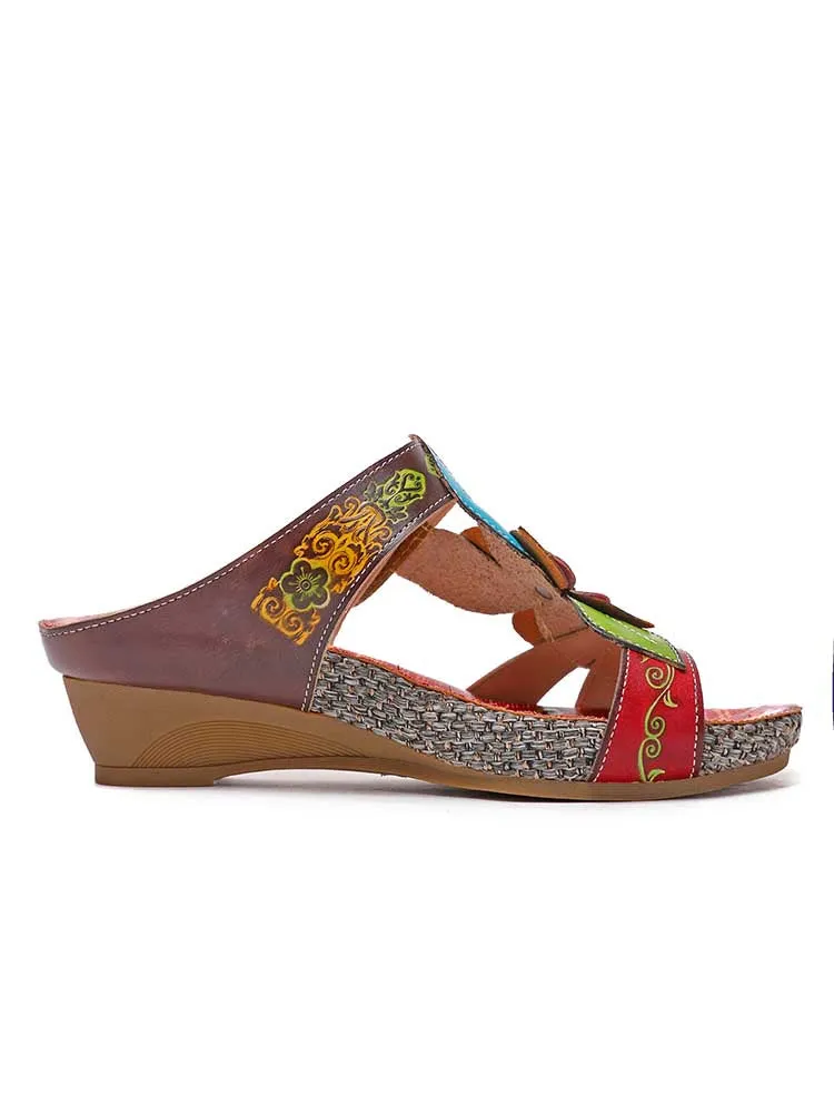 Bonnie Genuine Leather Bohemian Slippers