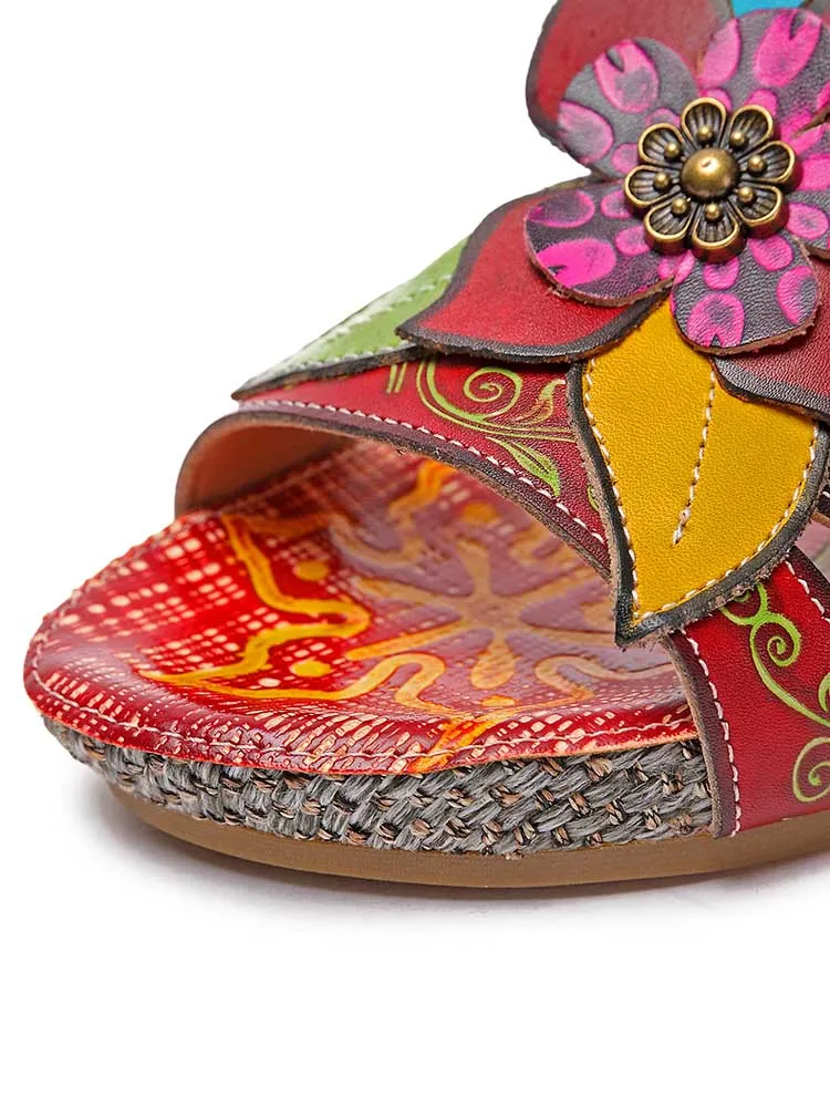 Bonnie Genuine Leather Bohemian Slippers