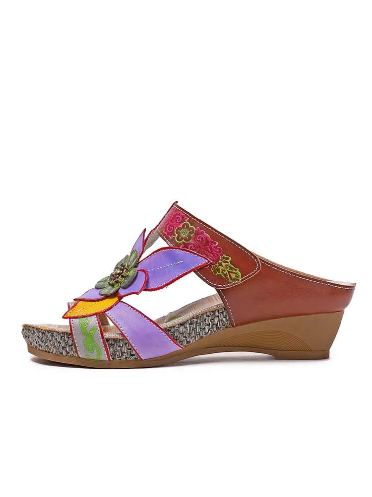 Bonnie Genuine Leather Bohemian Slippers