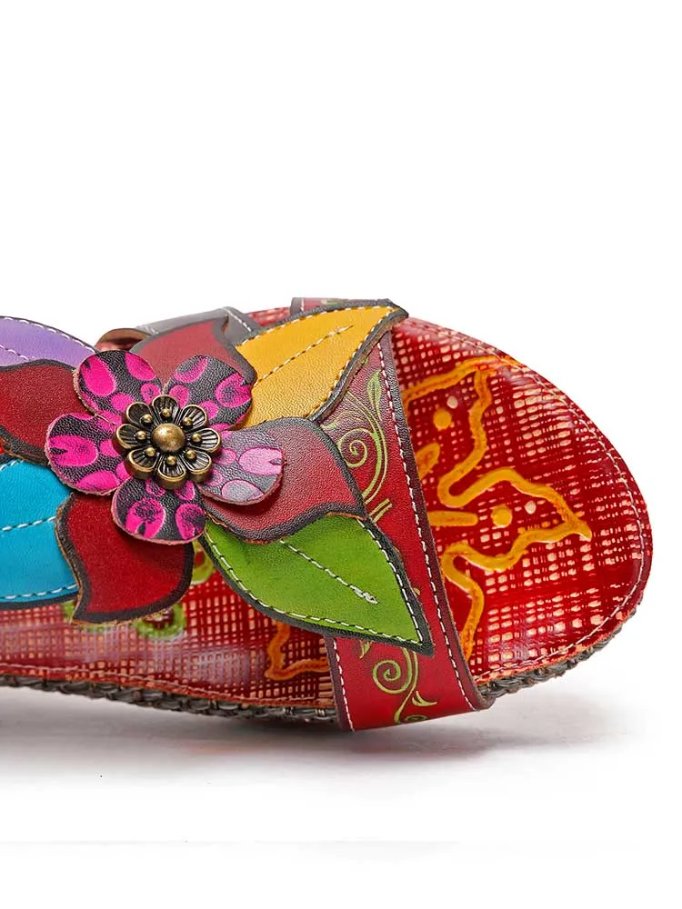 Bonnie Genuine Leather Bohemian Slippers