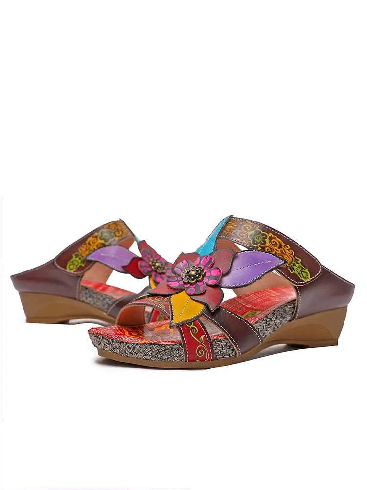 Bonnie Genuine Leather Bohemian Slippers