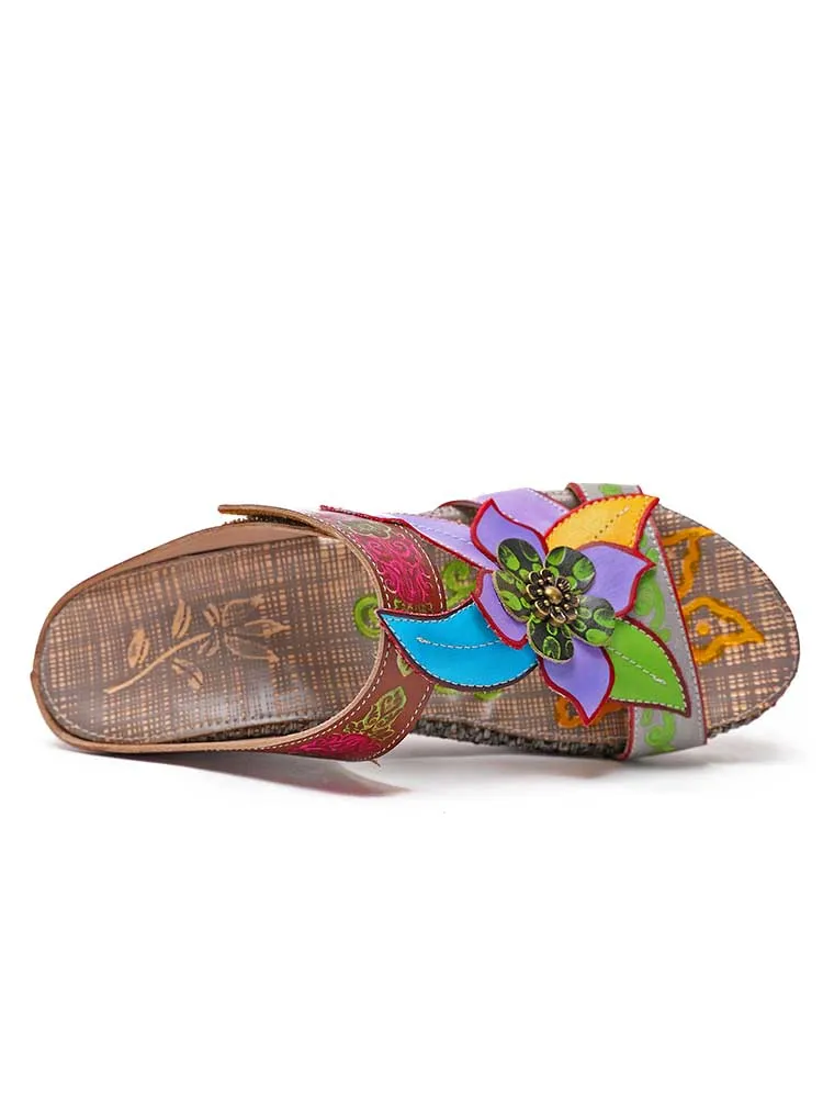 Bonnie Genuine Leather Bohemian Slippers