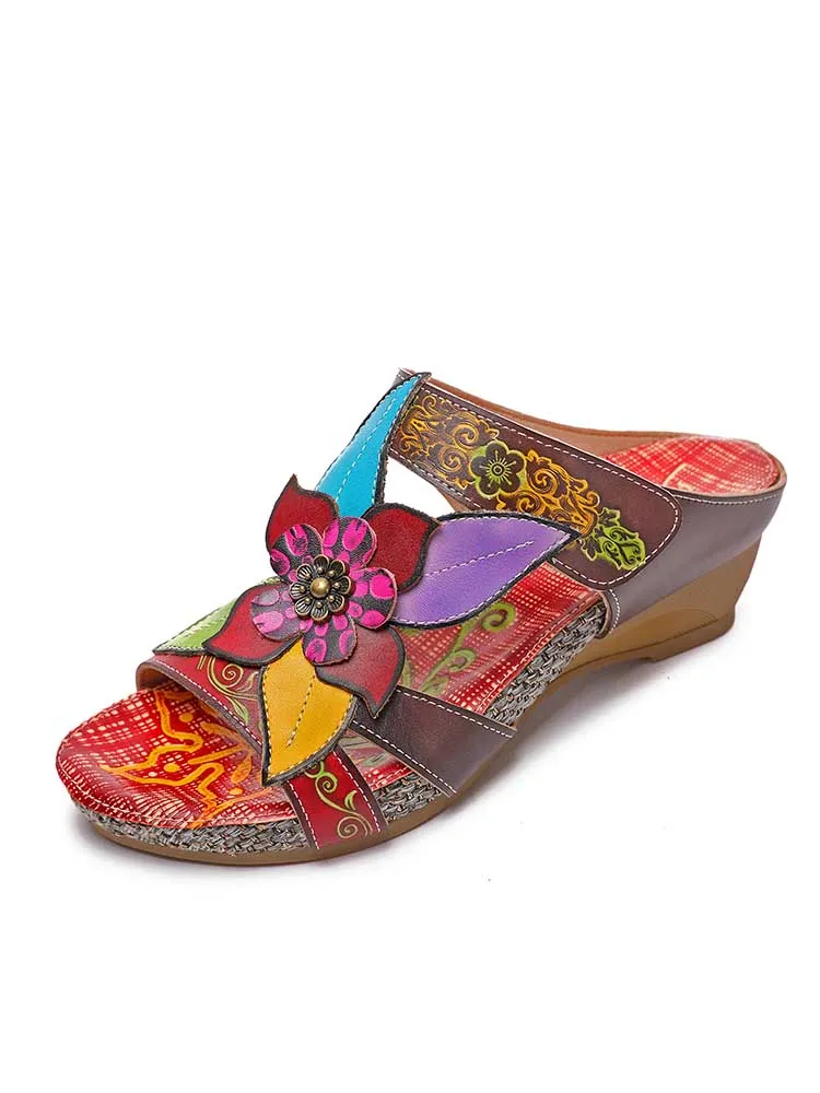 Bonnie Genuine Leather Bohemian Slippers