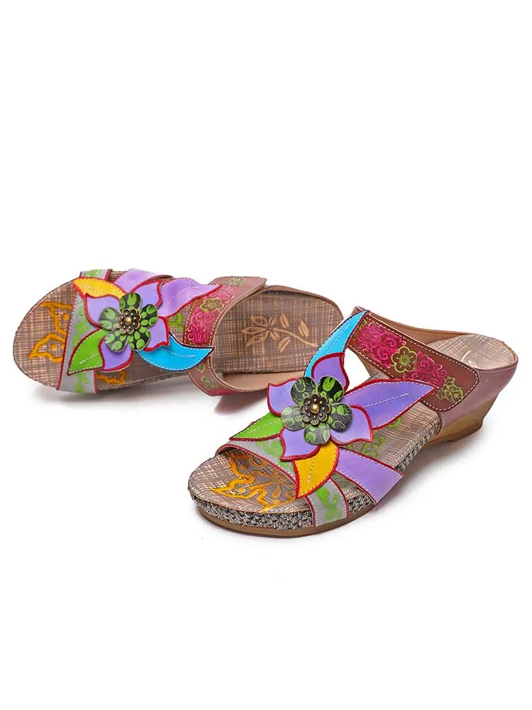 Bonnie Genuine Leather Bohemian Slippers