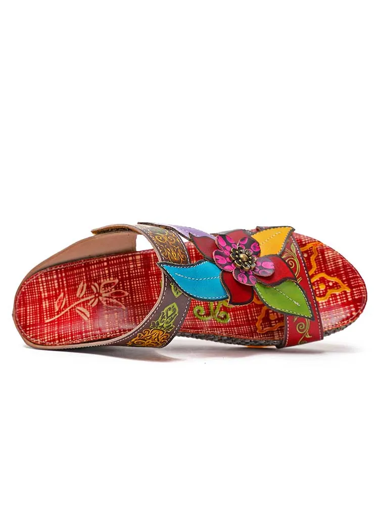 Bonnie Genuine Leather Bohemian Slippers