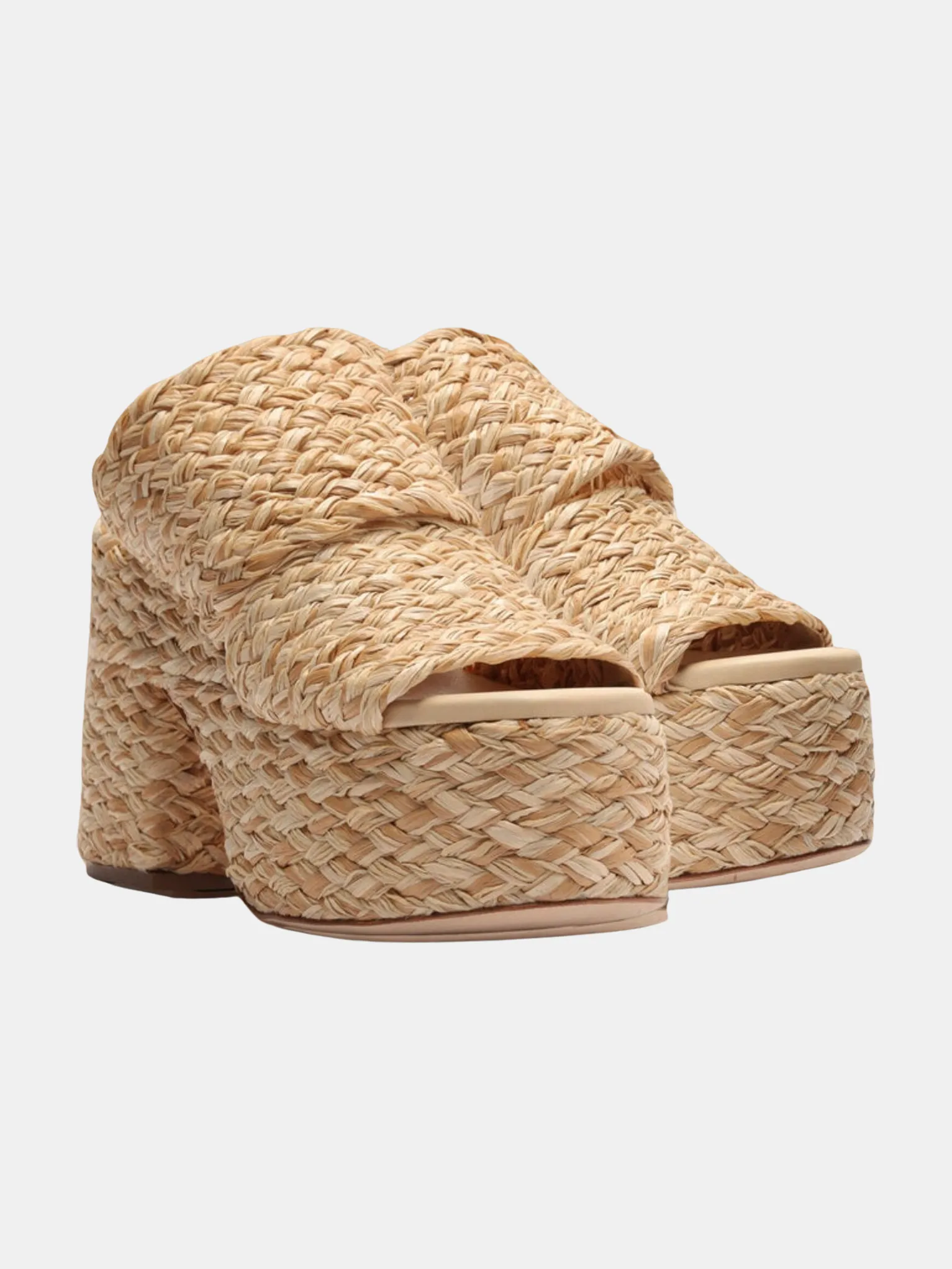 Braided Raffia Platform