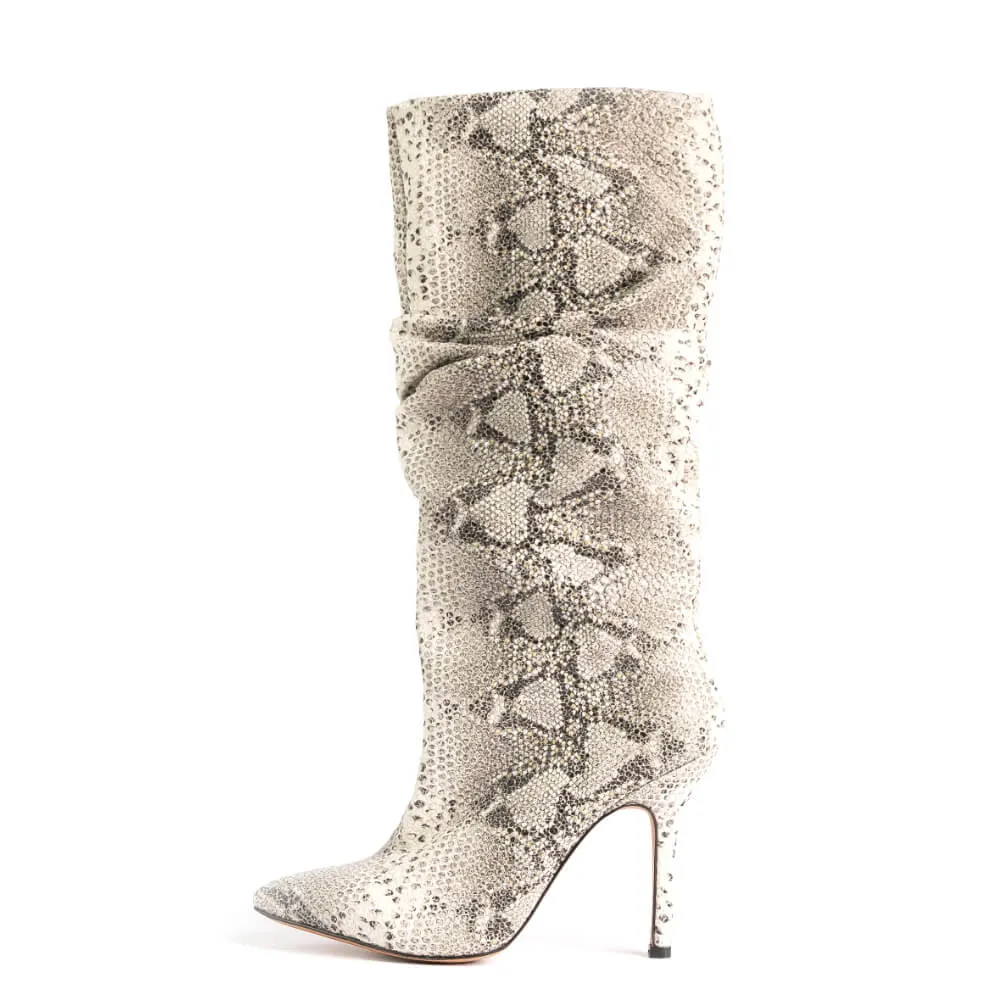 Bree - Beige Vegan Snake - Street Sole