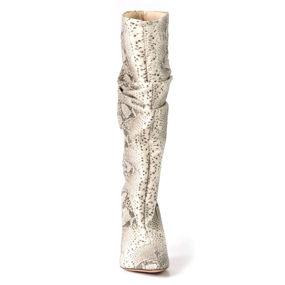 Bree - Beige Vegan Snake - Street Sole