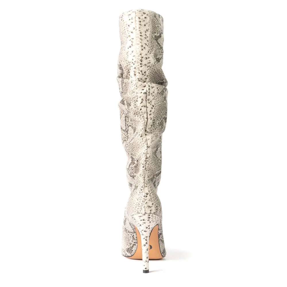 Bree - Beige Vegan Snake - Street Sole