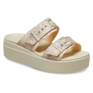Brooklyn Snake Buckle Low Wedge Womens
