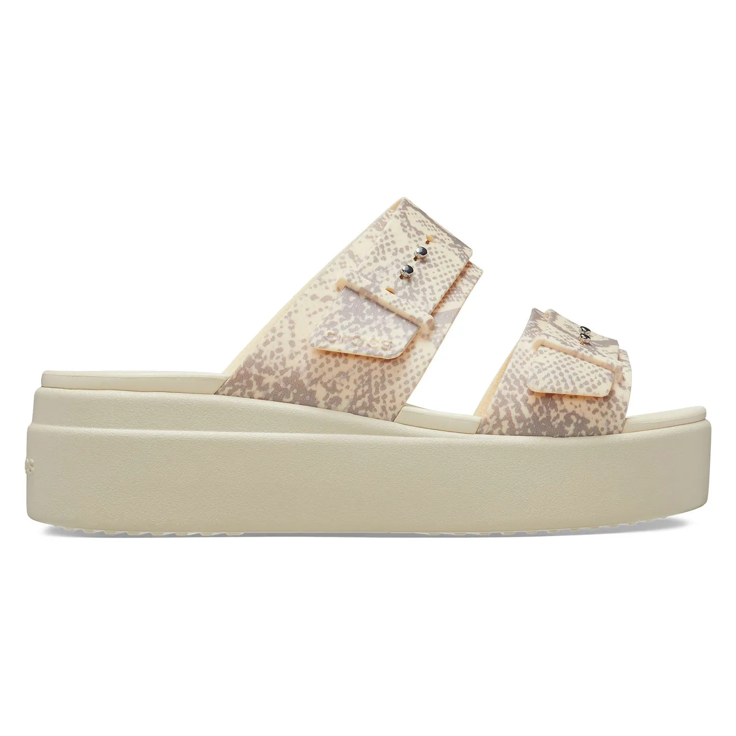 Brooklyn Snake Buckle Low Wedge Womens