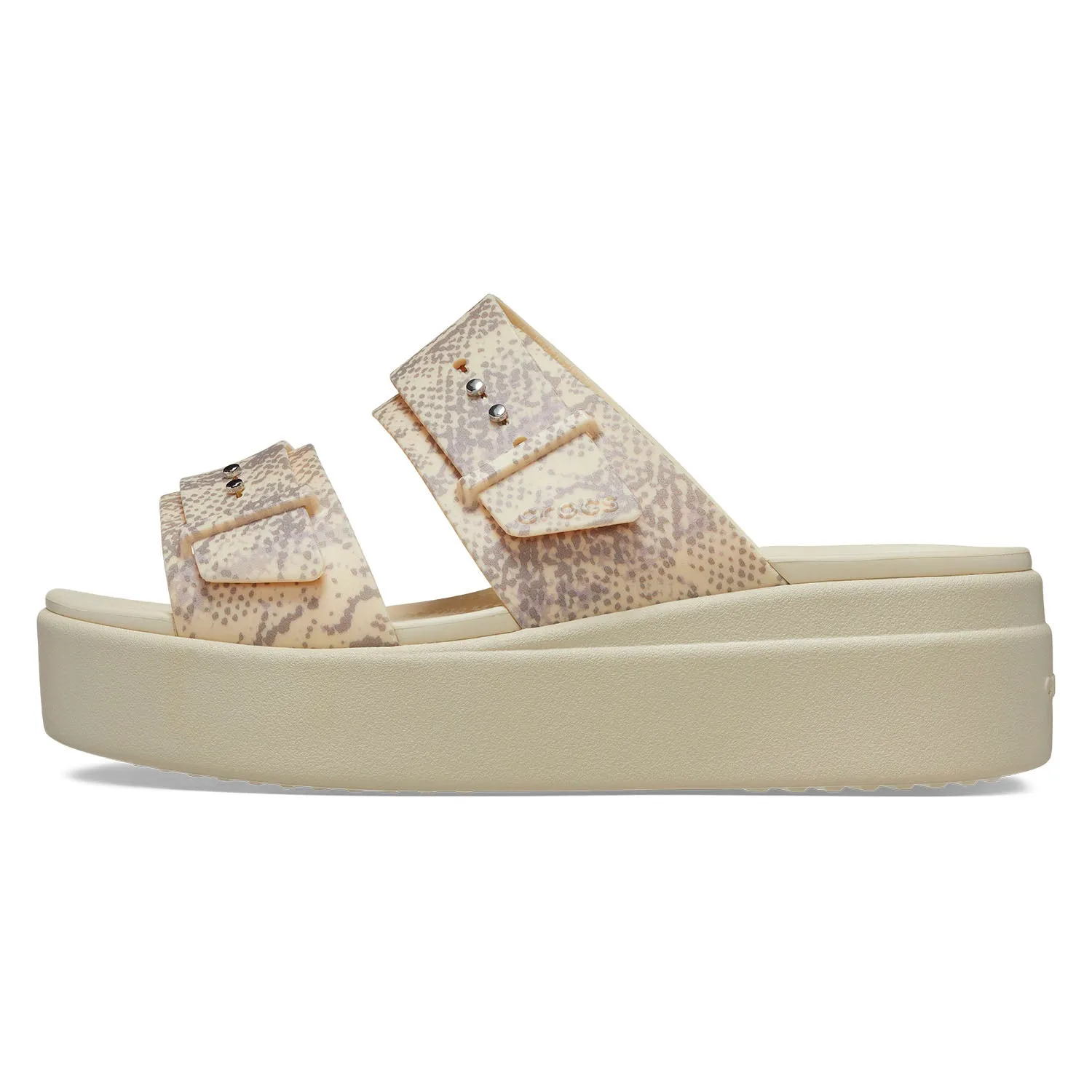 Brooklyn Snake Buckle Low Wedge Womens