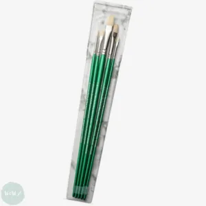 BRUSH SET -  Series A Highest Quality Hogs Hair Brush Wallet - W7A