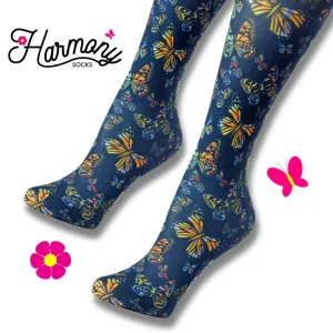 Butterfly Dreams Knee High Compression Socks - 10-18mmHg Knit