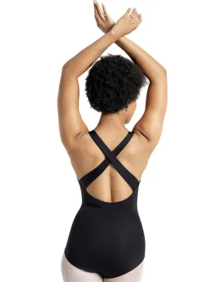 Capezio Adult Wide Strap Halter Leotard in Black: Womens XS to XL