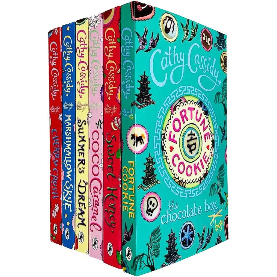 Cathy Cassidy The Chocolate Box Girls 6 Books Collection Set (Fortune Cookie, Sweet)