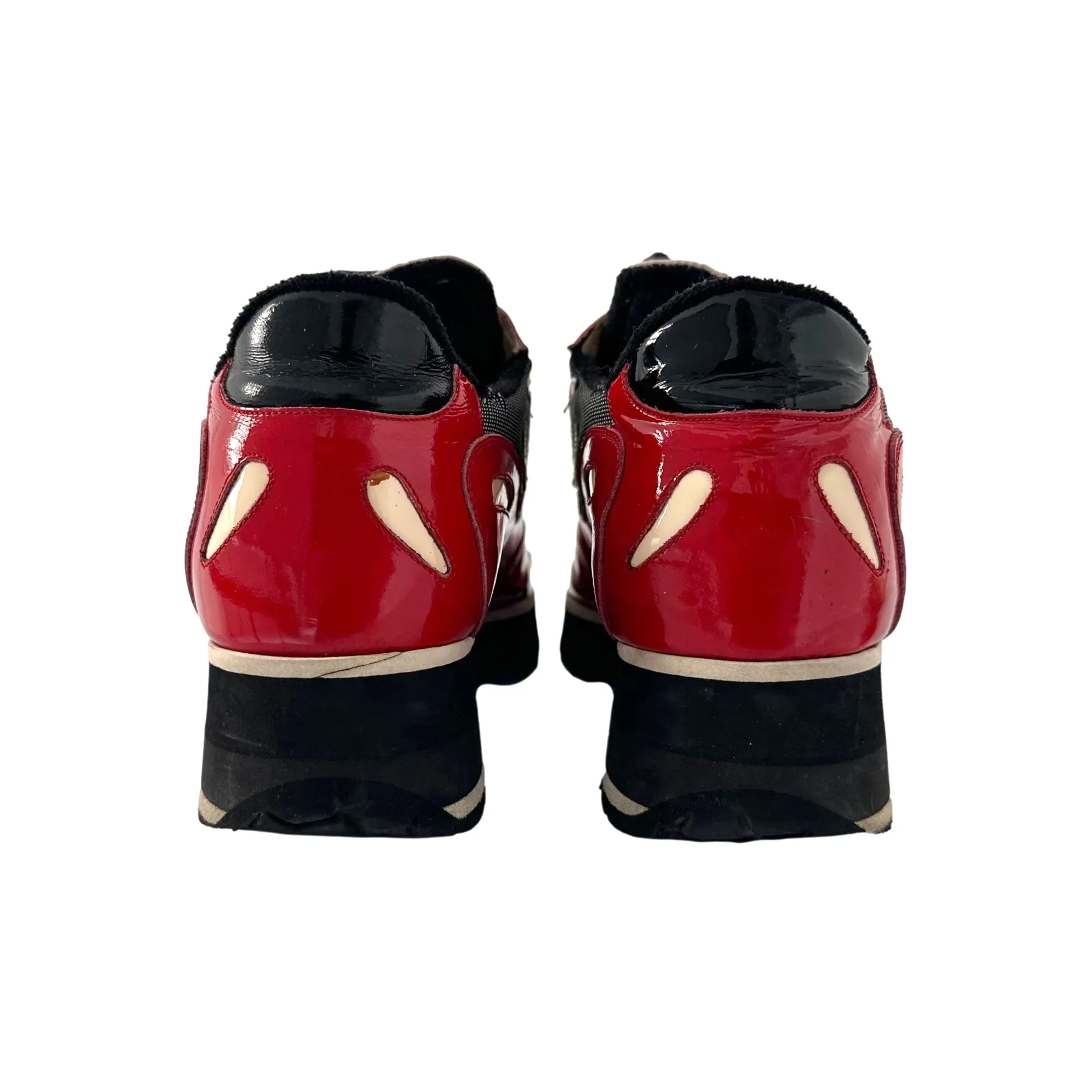 Chanel Red   Black Platform Sneaker