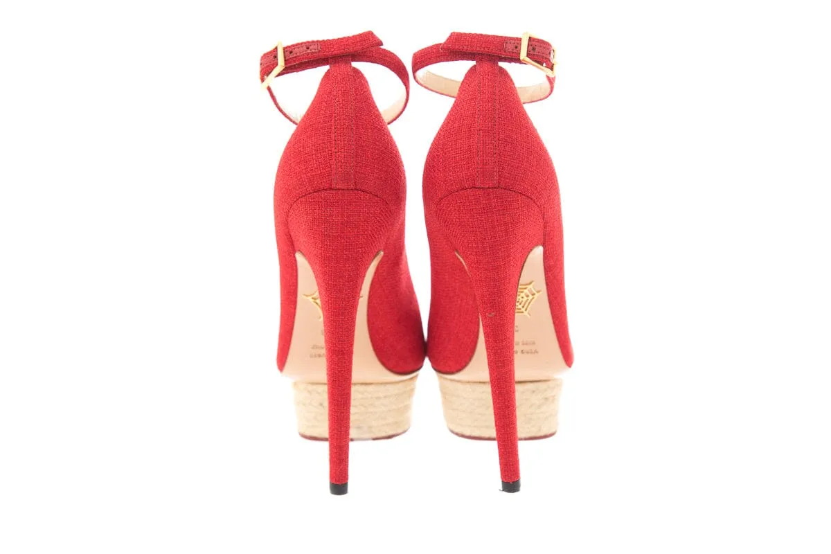 Charlotte Olympia Red Platform Pump SZ 38