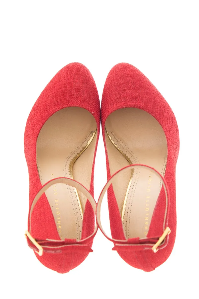 Charlotte Olympia Red Platform Pump SZ 38
