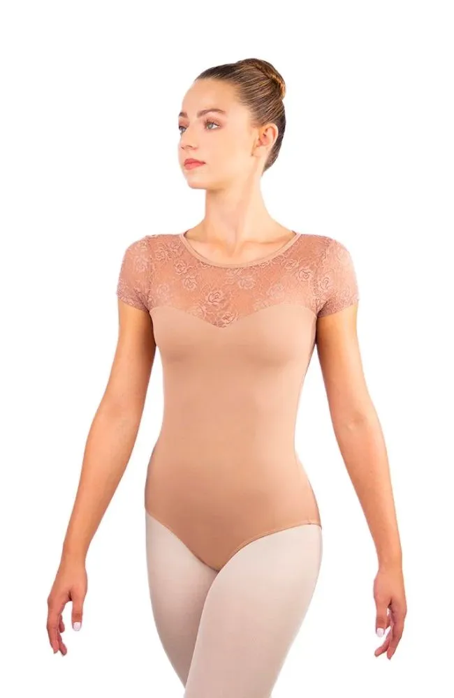 Child Open Back Lace Bodysuit