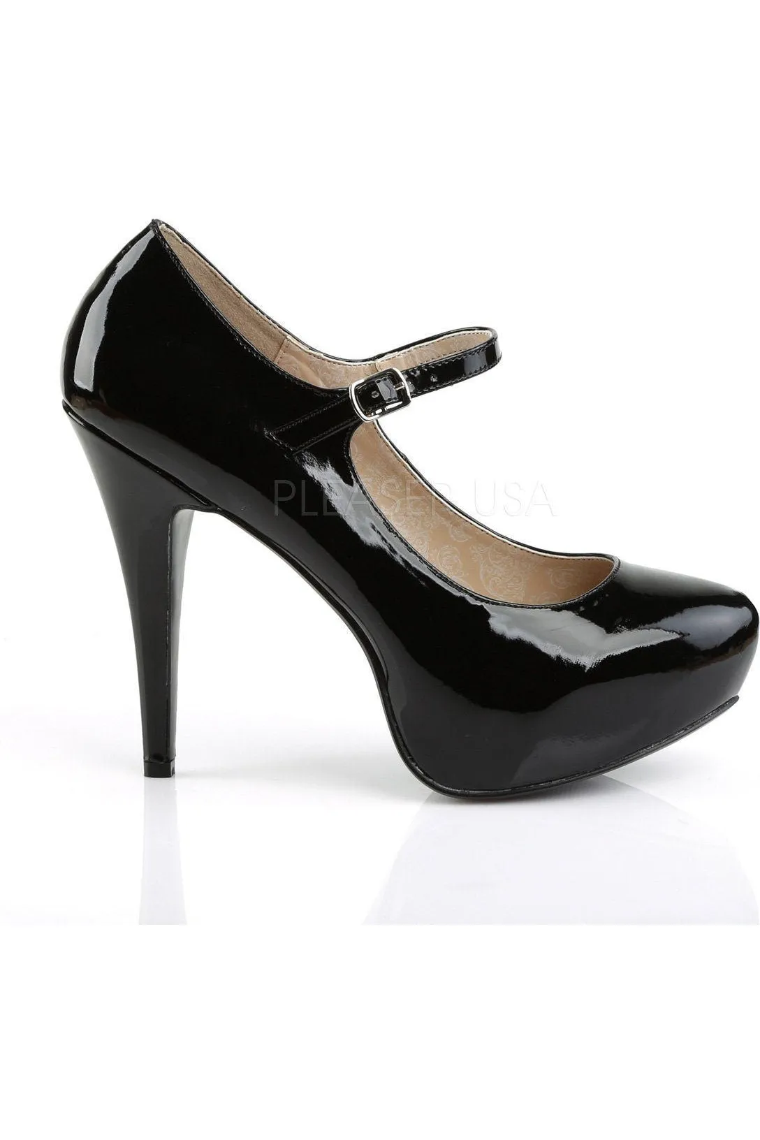 CHLOE-02 Pump  | Black Patent