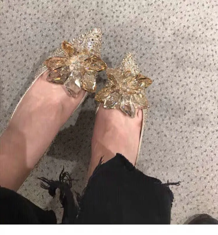 Cinderella Shoes Rhinestone High Heels Women Pumps