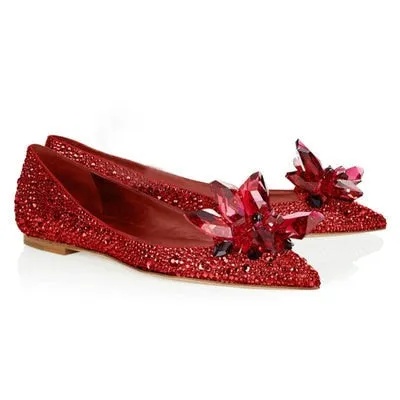 Cinderella Shoes Rhinestone High Heels Women Pumps