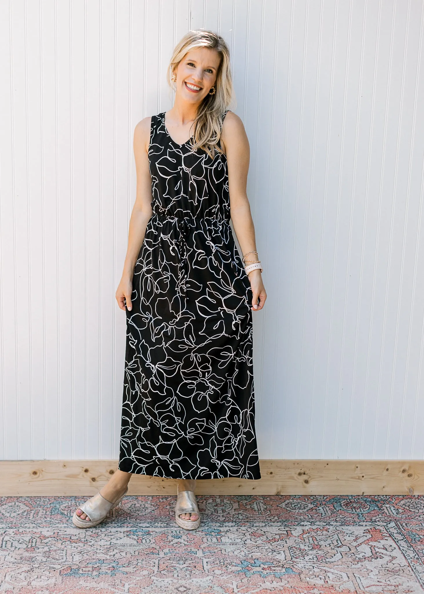Clear as Day Black and White Dress