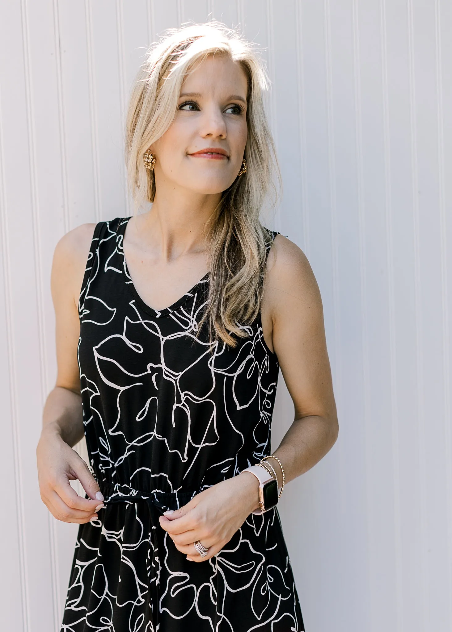 Clear as Day Black and White Dress