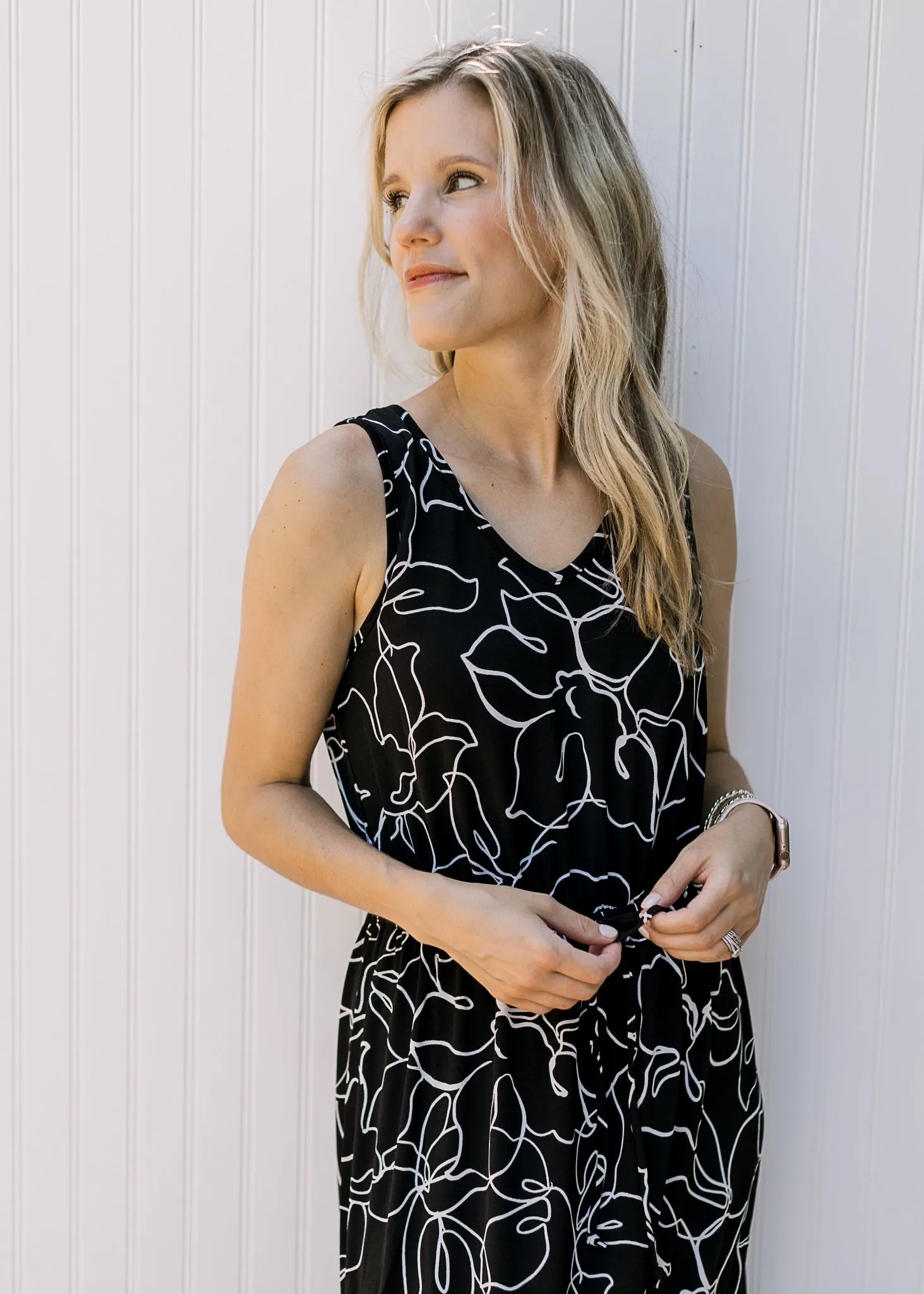 Clear as Day Black and White Dress