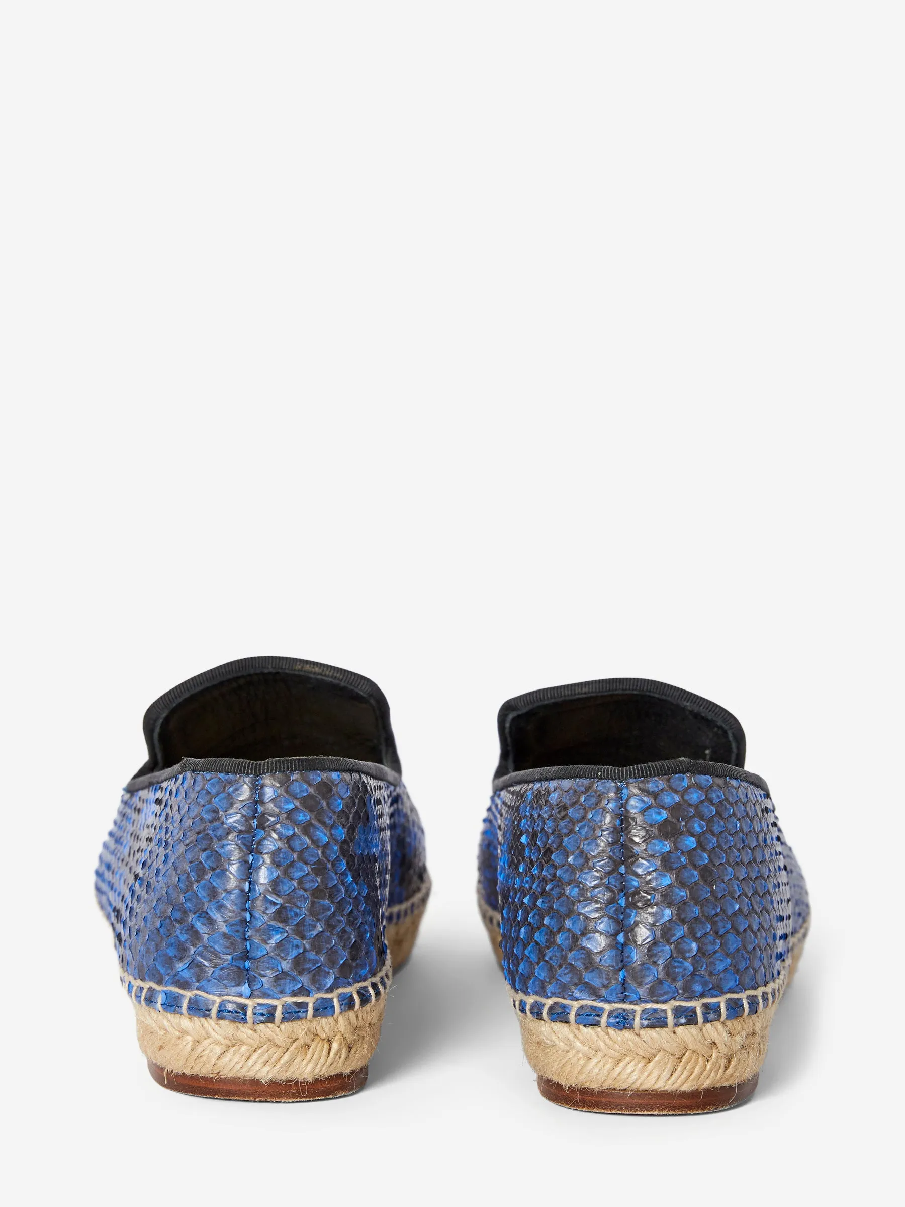 CÉLINE EMBOSSED LEATHER ESPADRILLES