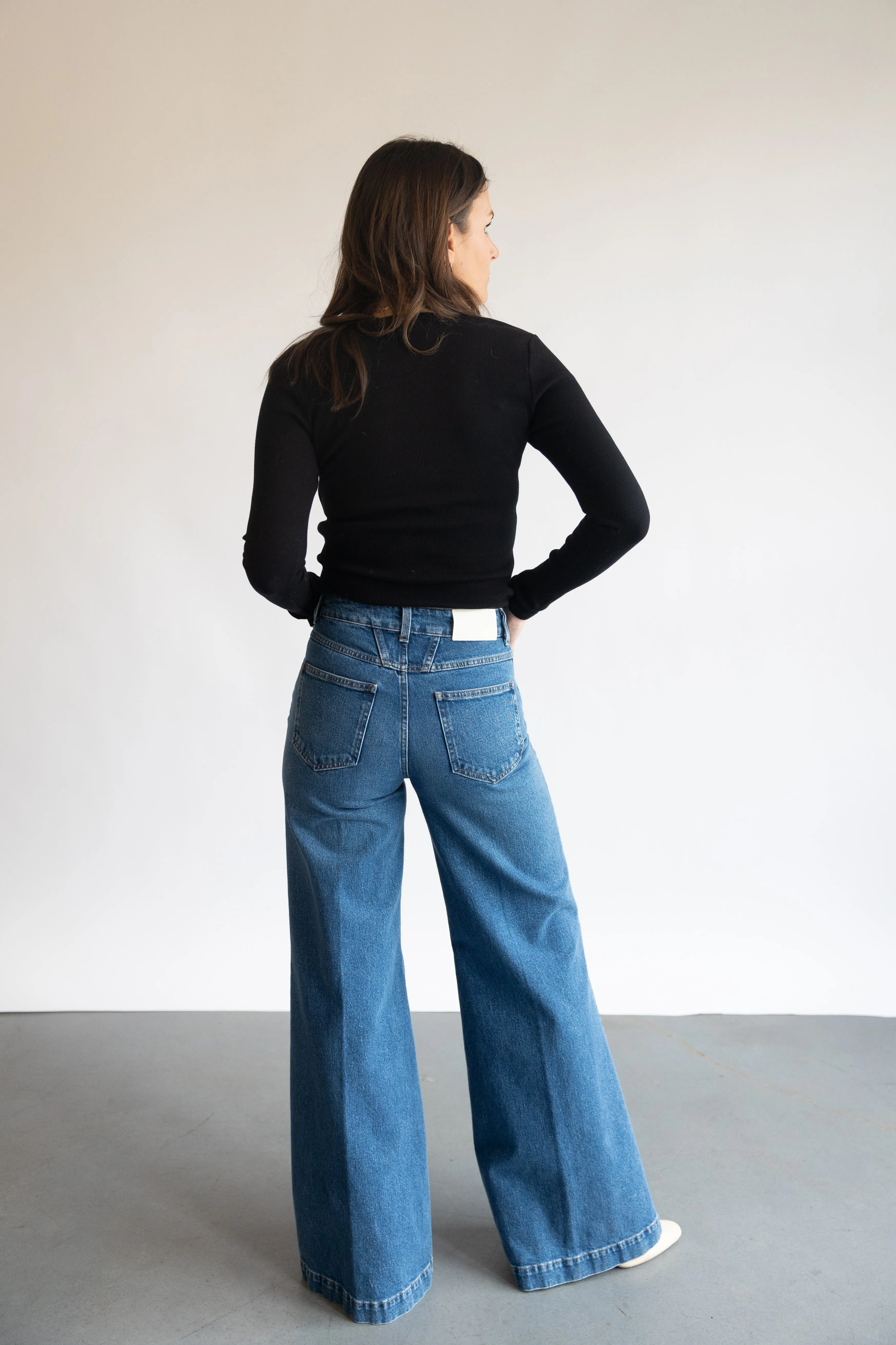 CLOSED Glow-Up Pant in Mid Blue