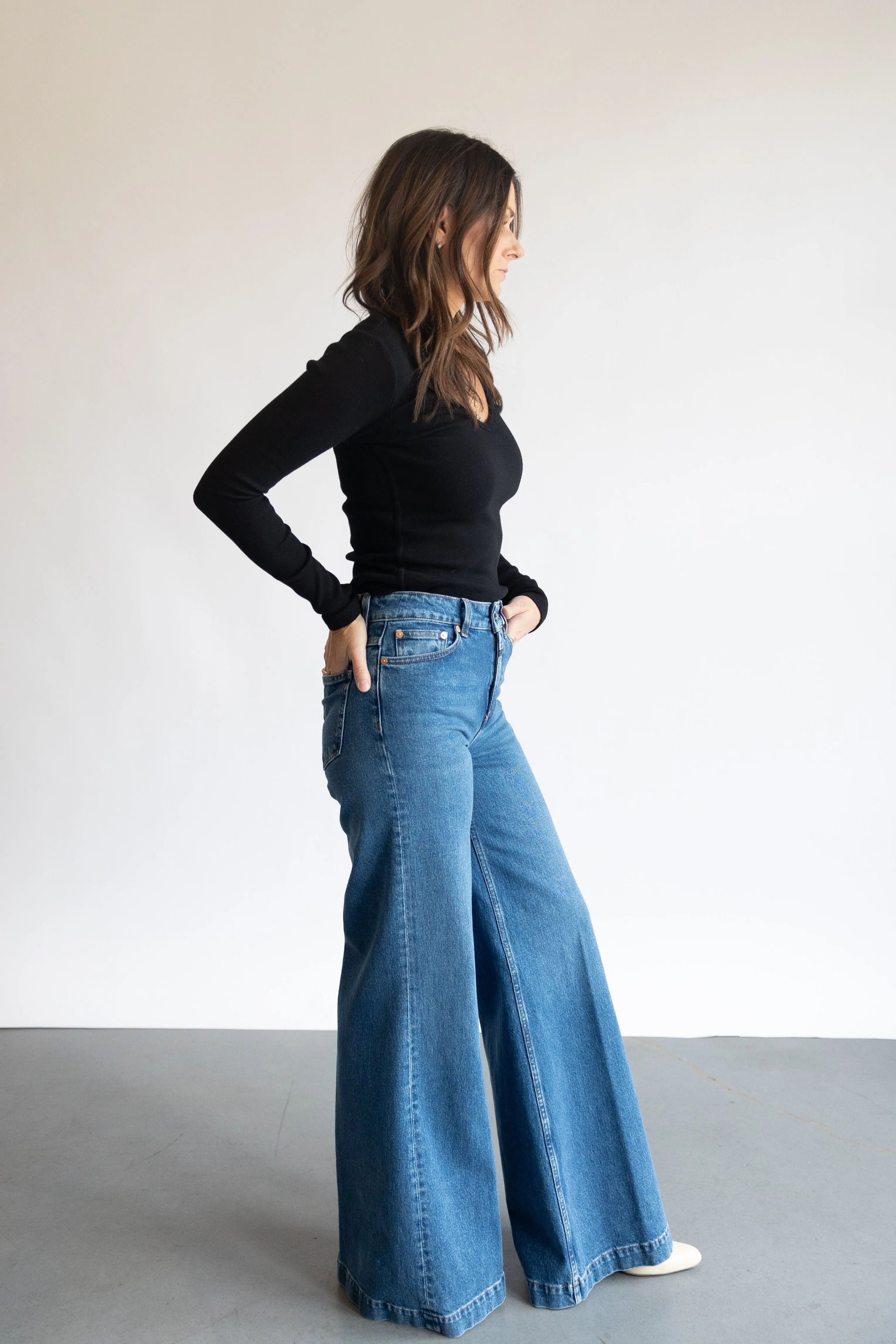 CLOSED Glow-Up Pant in Mid Blue