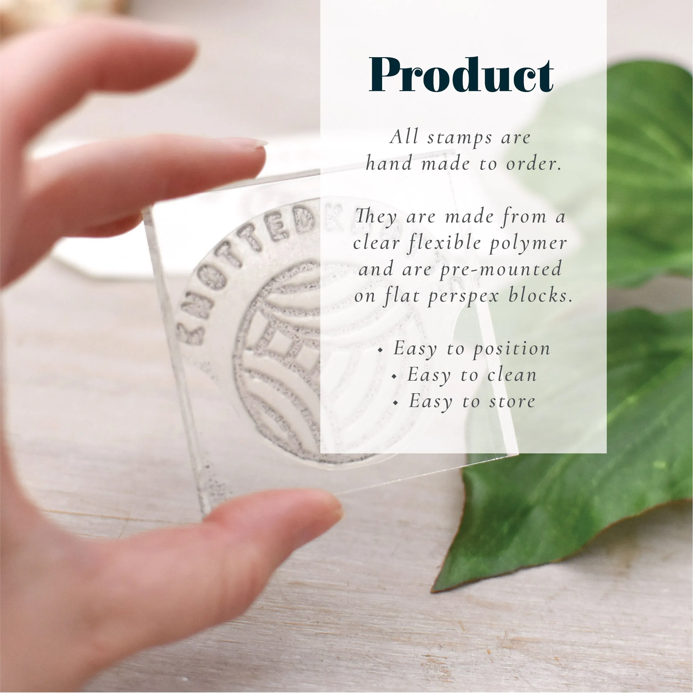 Closed Rose Bud Rubber Stamp