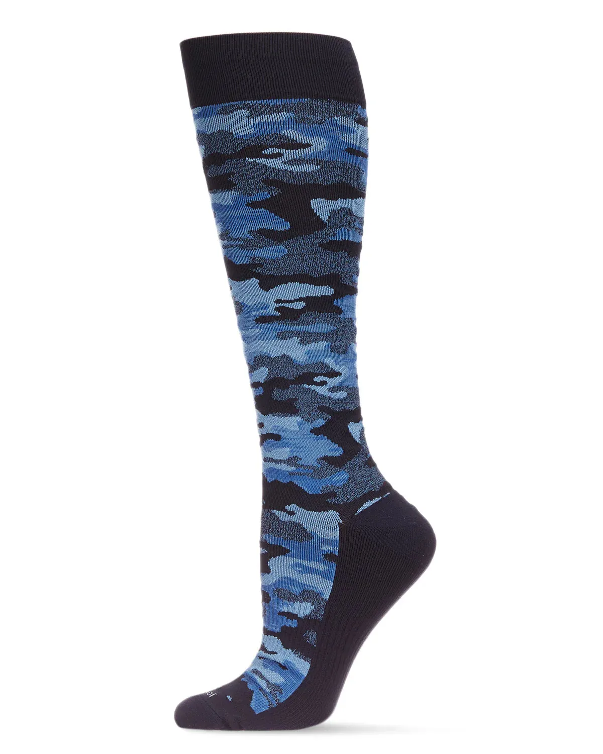 Compression Knee High Navy Camo Socks
