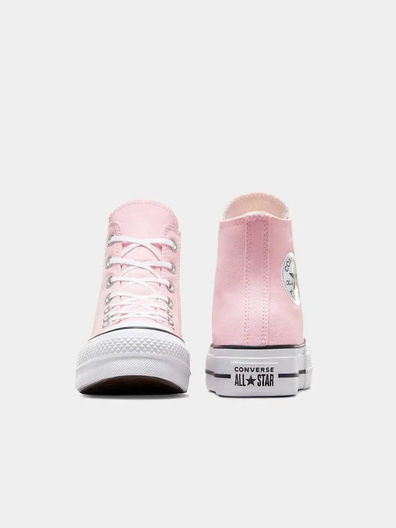 Converse Junior CTAS Lift Platform Pink/White Sneaker