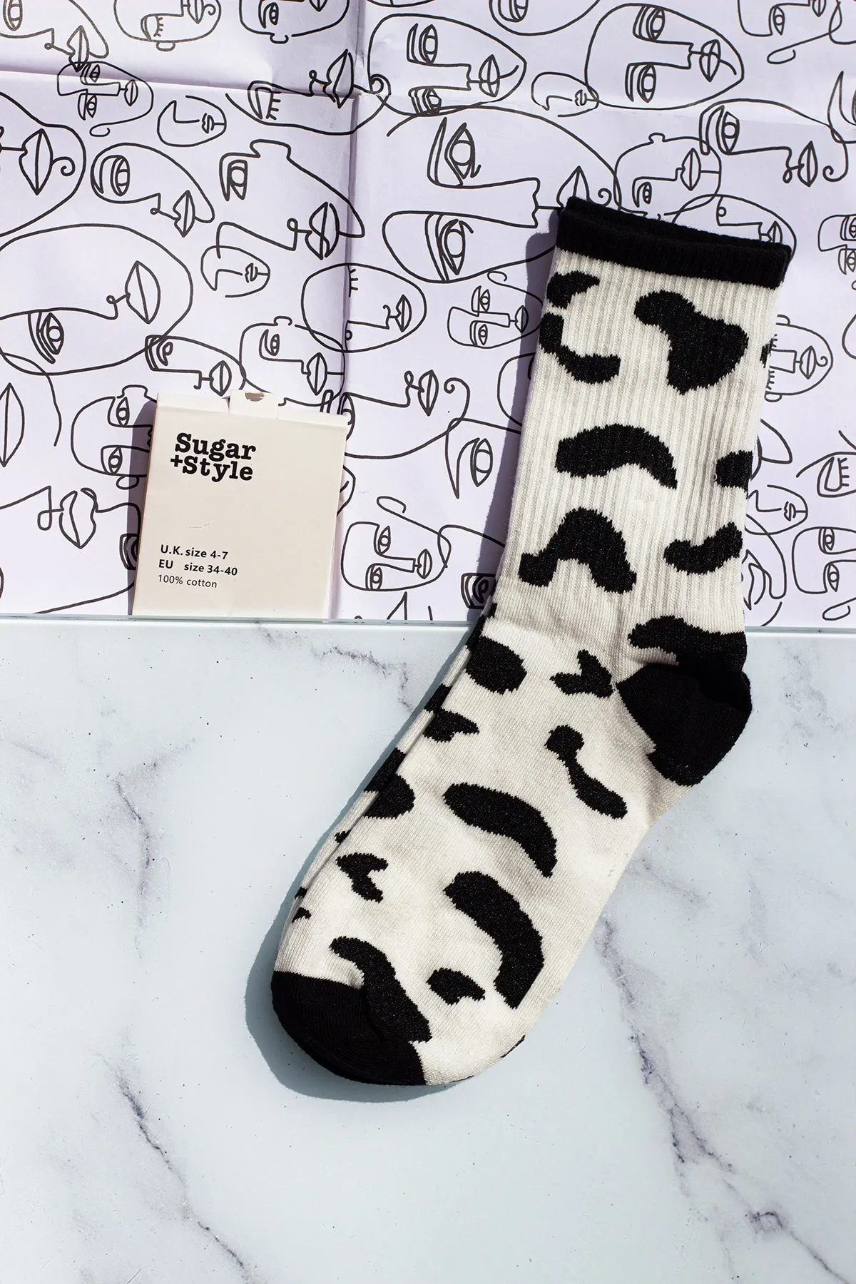 Cow Print Socks