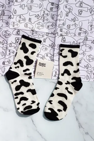 Cow Print Socks