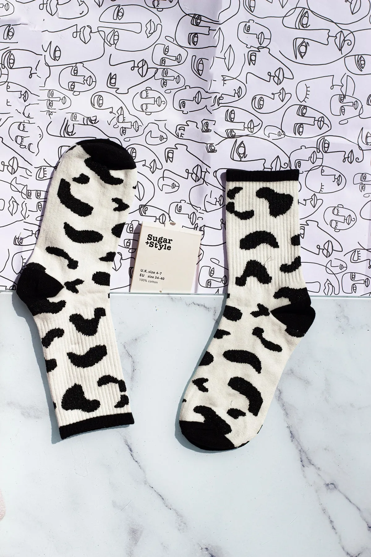 Cow Print Socks