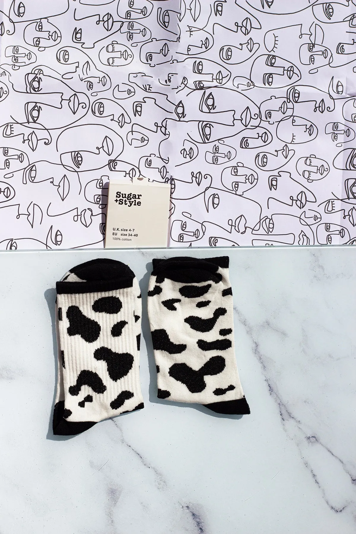 Cow Print Socks