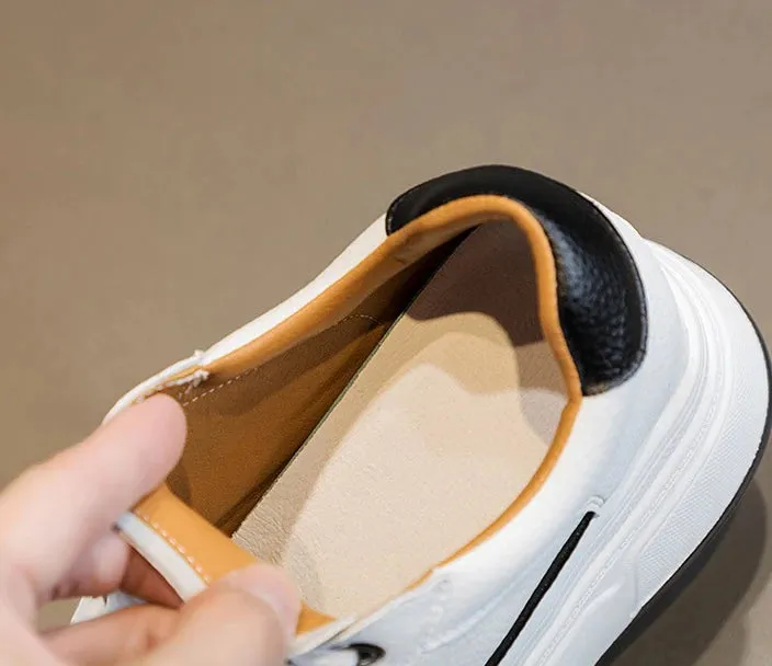 Cow Suede Genuine Leather Women’s Vulcanized Shoes - Platform Wedge, Skateboarding High Brand Heels, Casual Summer Shoes 9cm