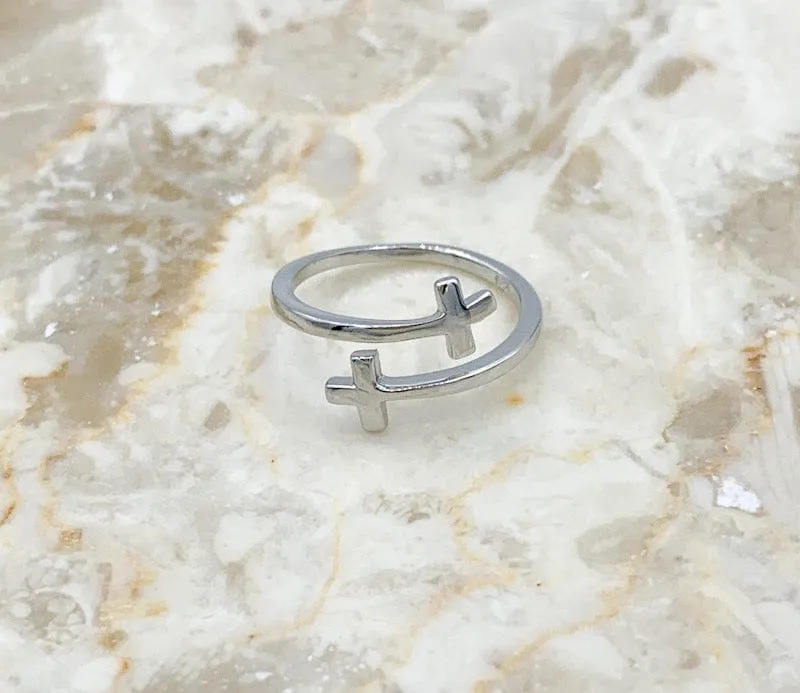 Crosses Toe Ring