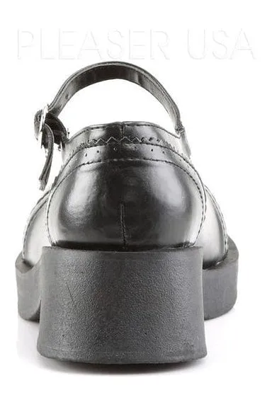 CRUX-07 Lolita | Black Faux Leather
