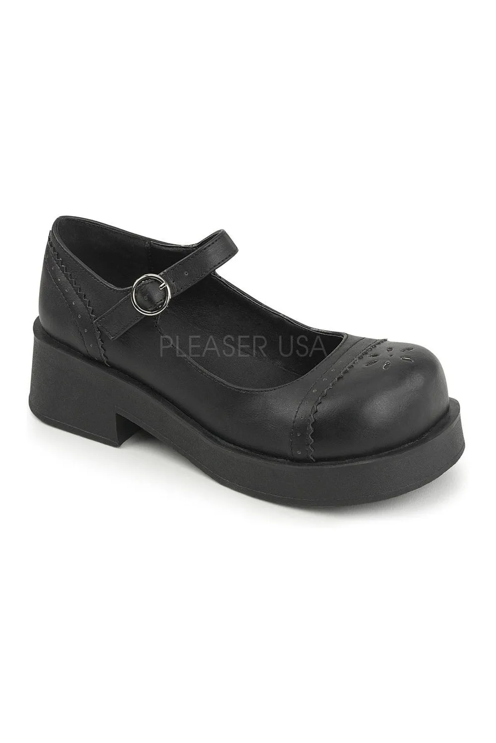 CRUX-07 Lolita | Black Faux Leather