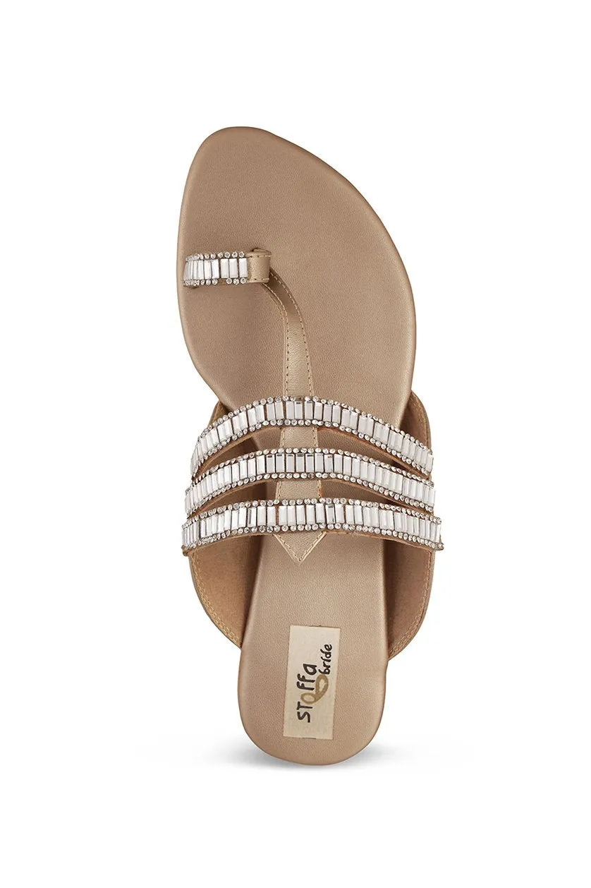 Crystal K Flats Silver