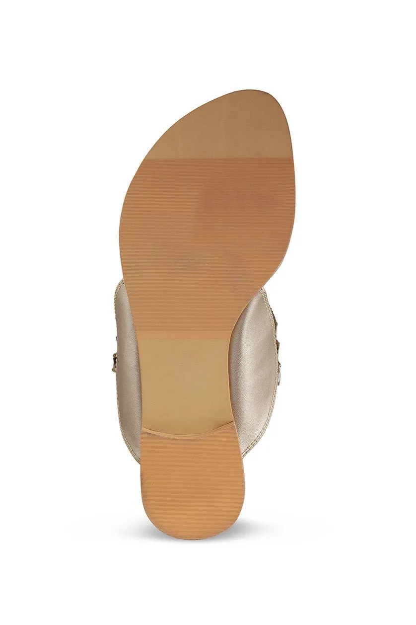 Crystal K Flats Silver