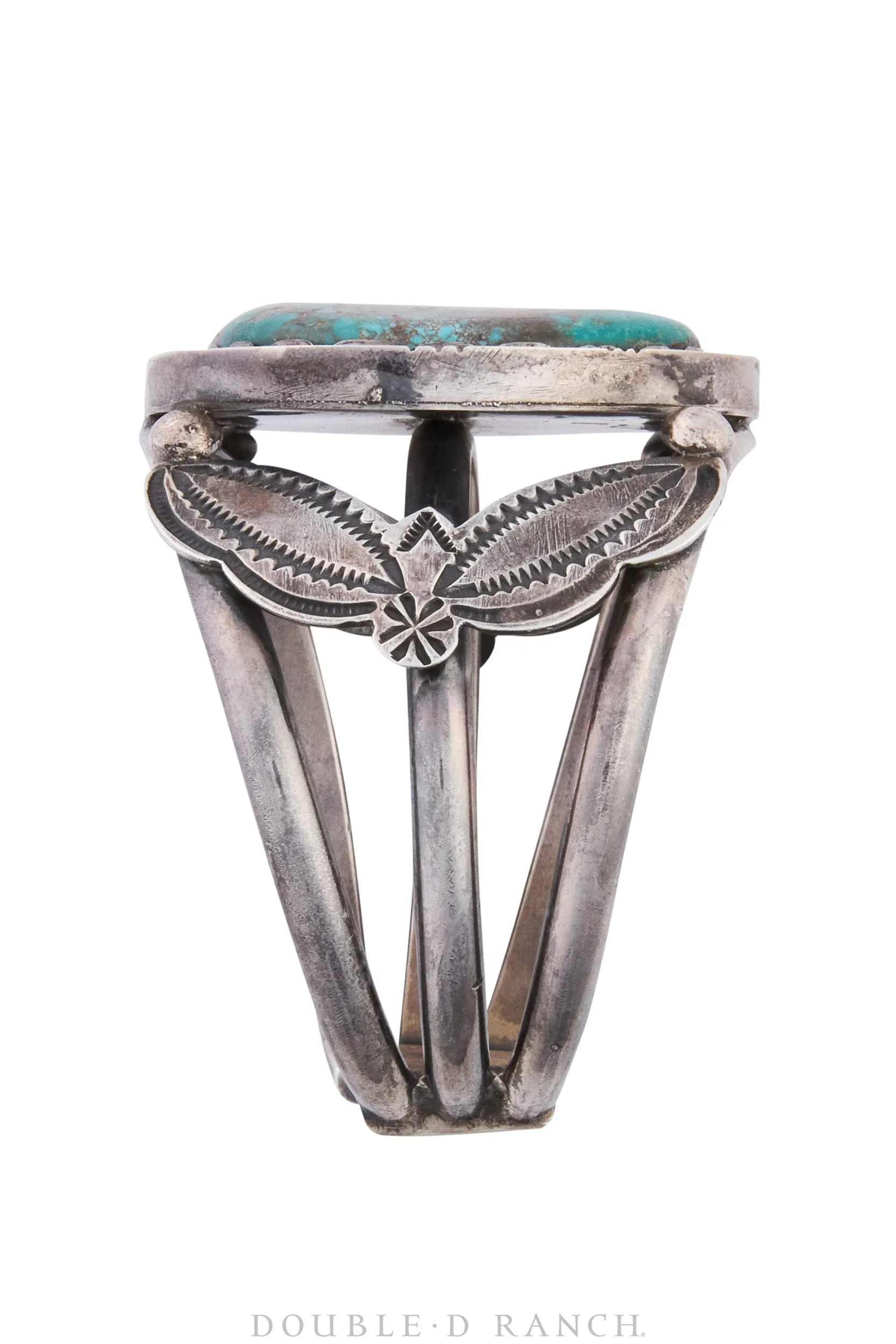 Cuff, Natural Stone, Turquoise, Mary Morgan Hallmark, Vintage, 3753