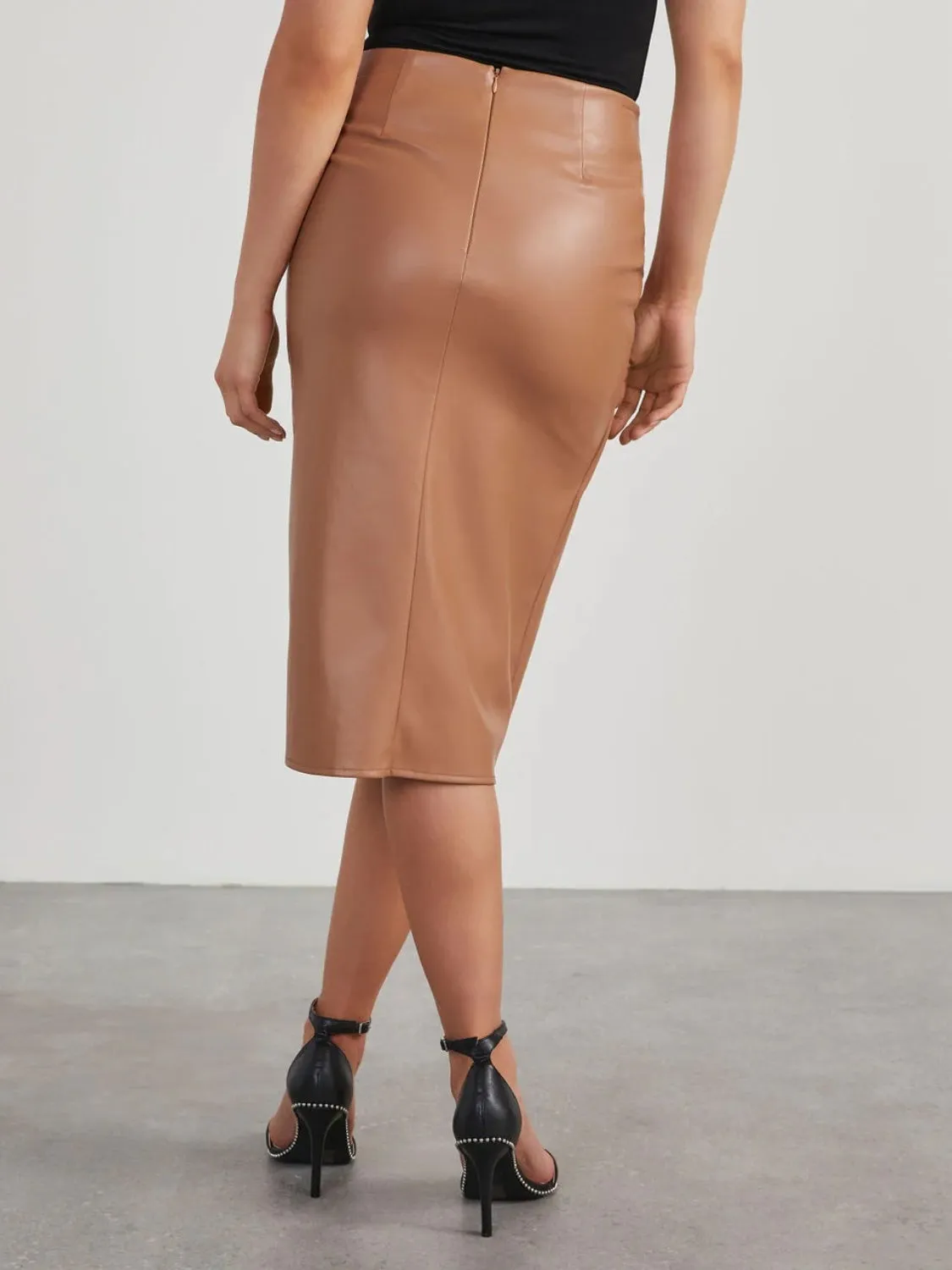 Cut Open High Waist Skirt