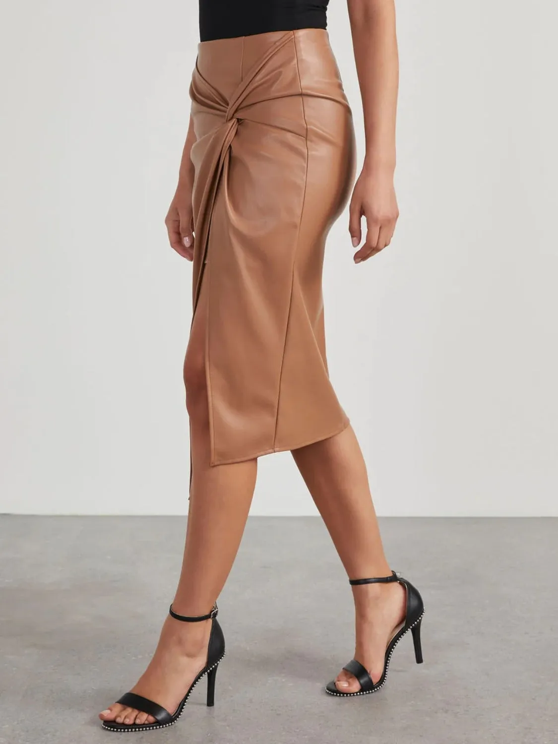 Cut Open High Waist Skirt